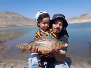 مجید بهرامی متین همراه پسر گلشون